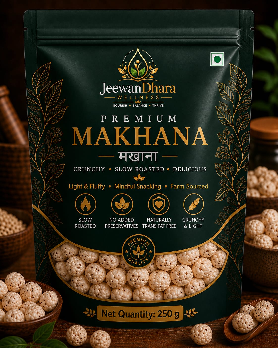 Premium Makhana 250gm front
